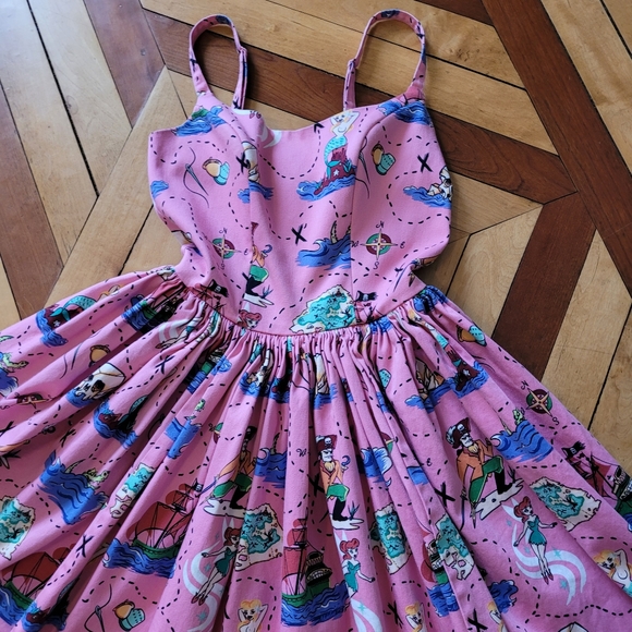 Pinupgirl Couture pink Neverland dress xs - Picture 5 of 8